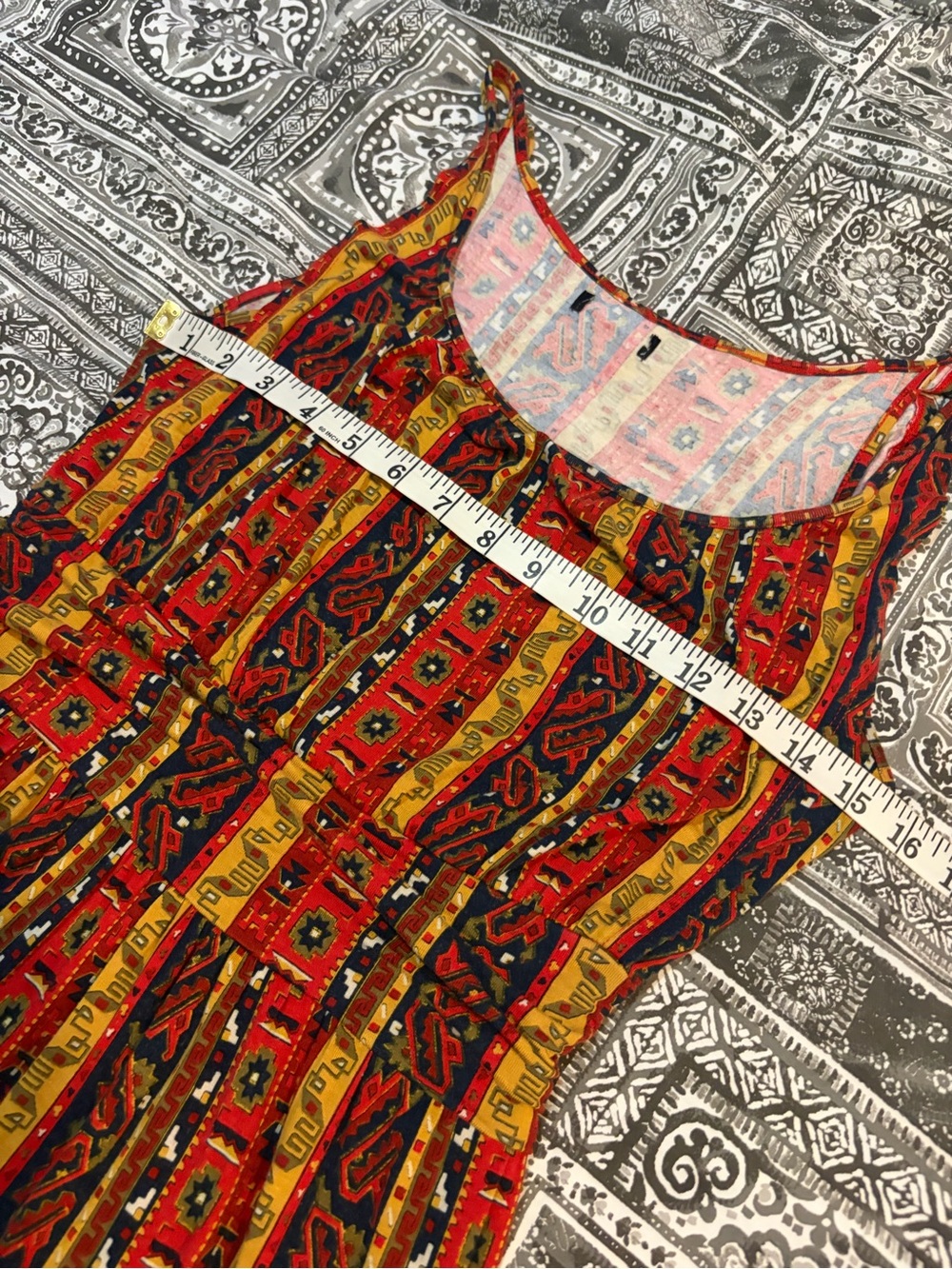Lucky Brand Summer Nights Jordana Boho Western Tribal Dress SEE DESCRIPTION - Picture 12 of 15